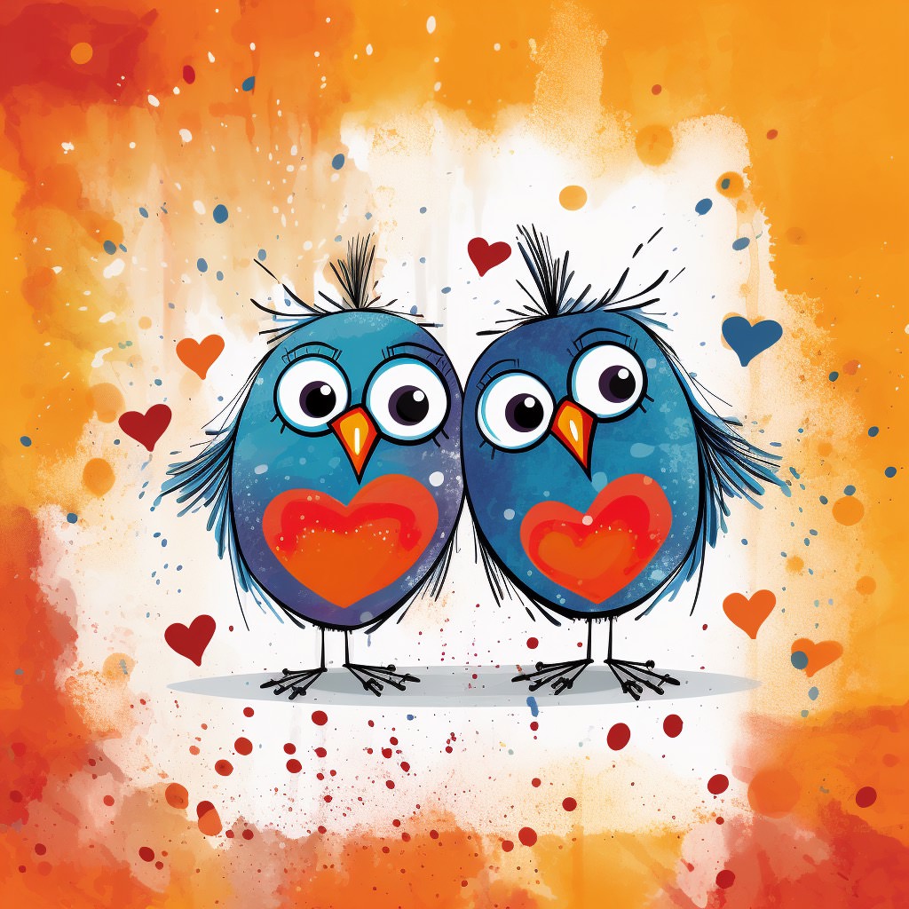  Love Birds Ai Stock Photo 