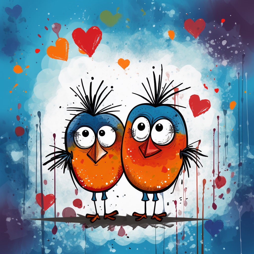  Love Birds Ai Stock Photo 