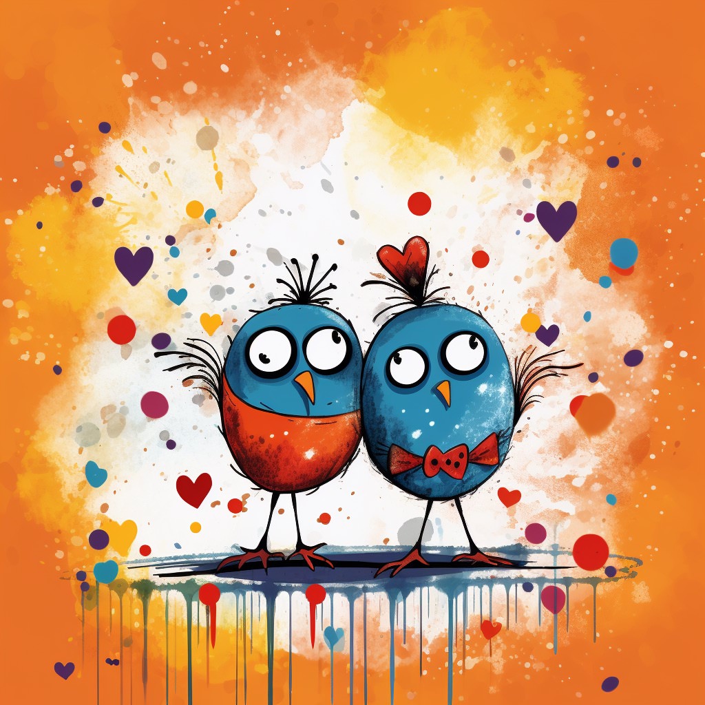  Love Birds Ai Stock Photo 