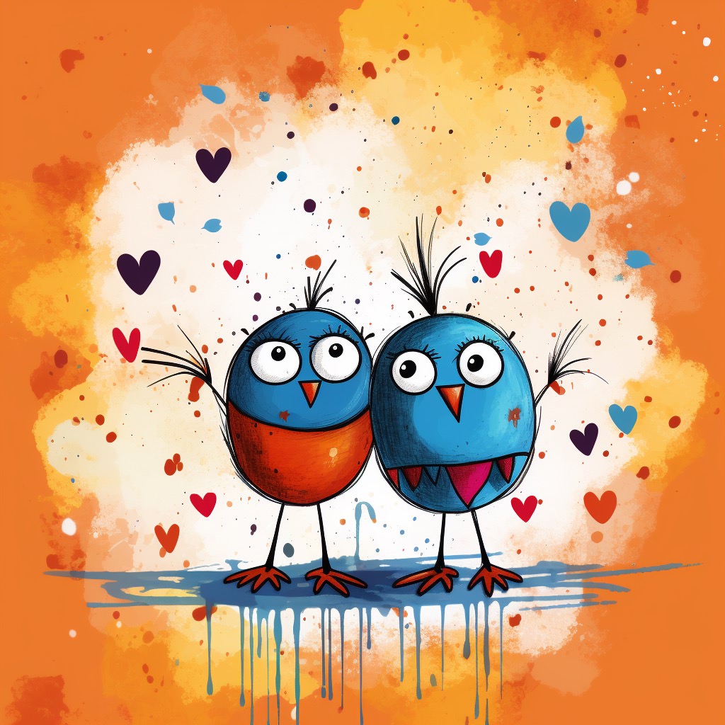  Love Birds Ai Stock Photo 