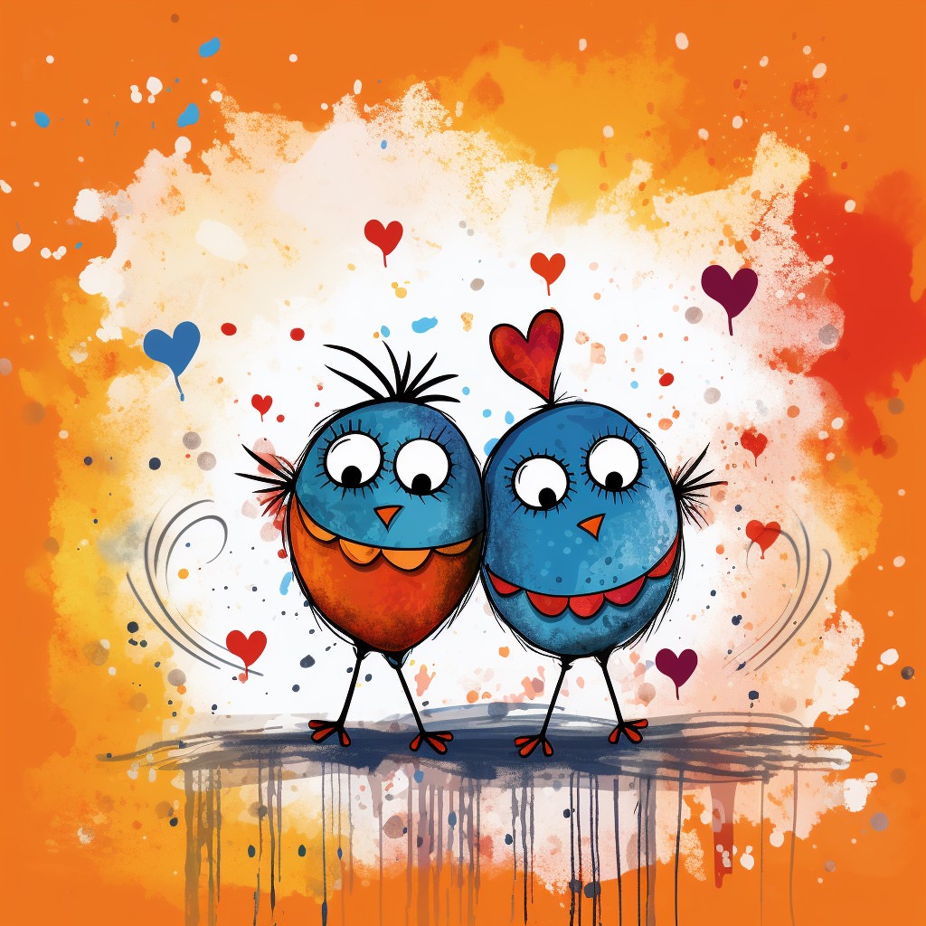  Love Birds Ai Stock Photo 