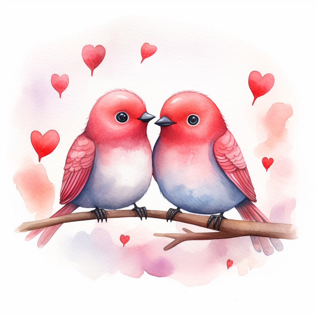  Love Birds Ai Stock Photo 