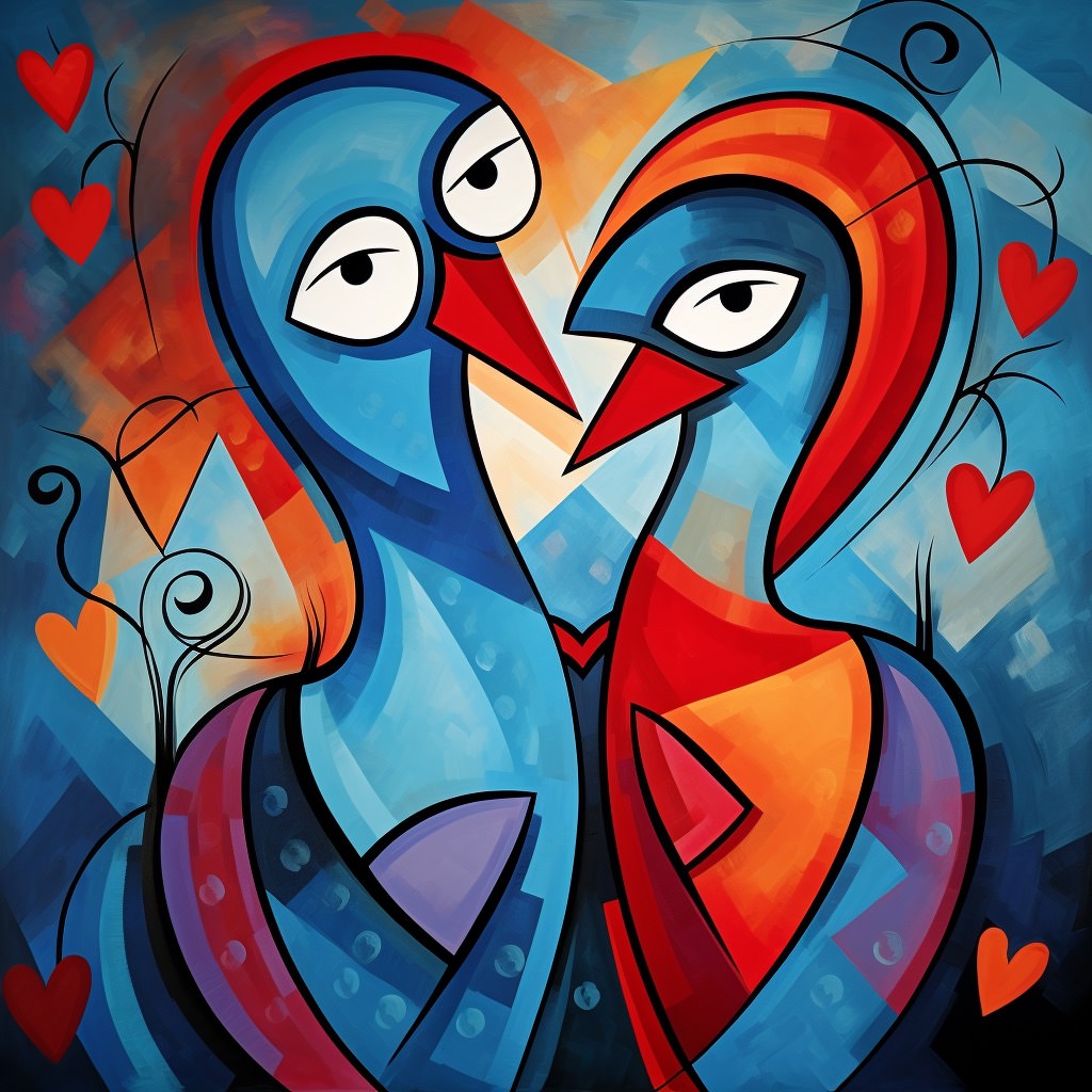  Love Birds Ai Stock Photo 