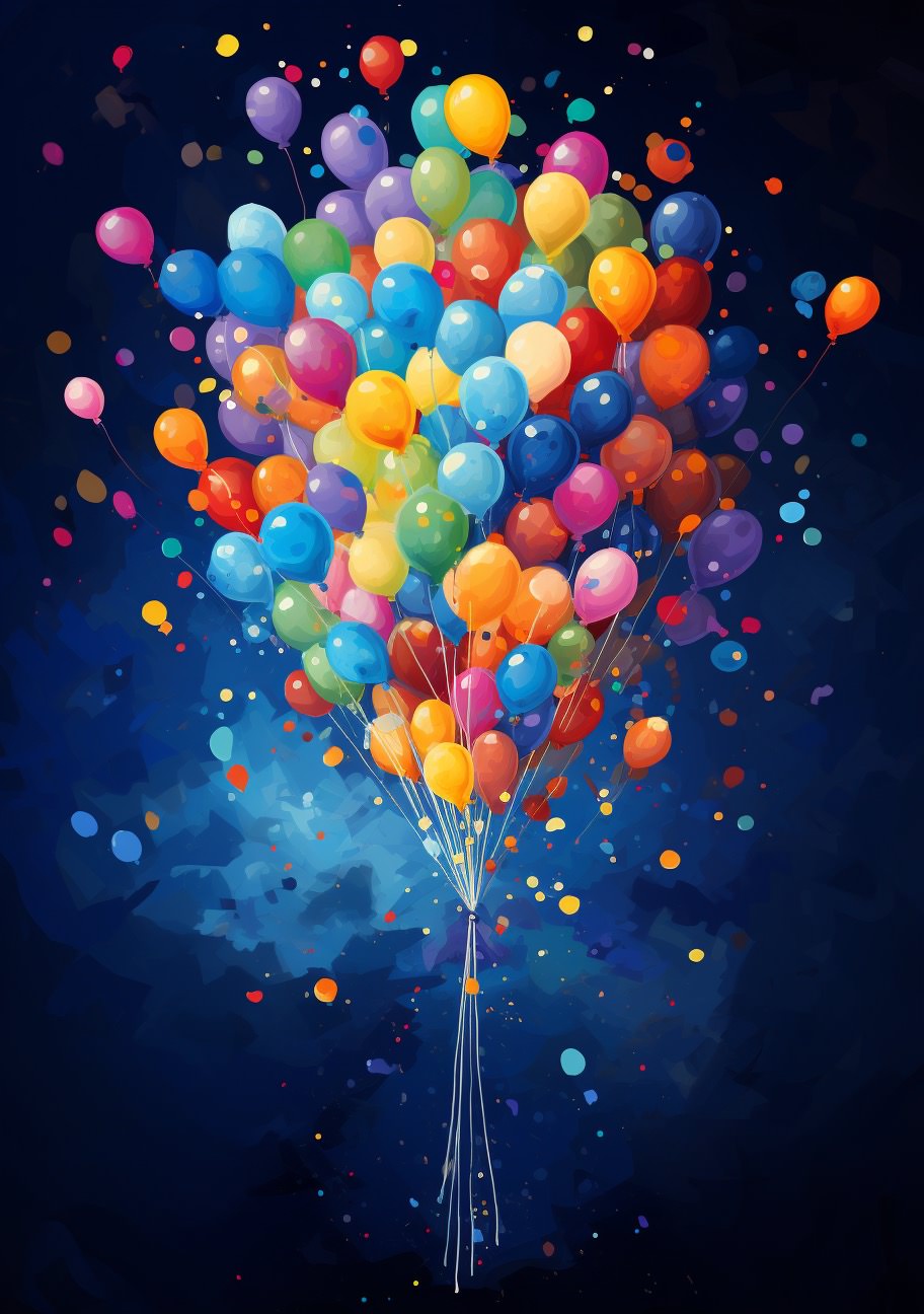 Balloner hjerter Ai Stock Photo 