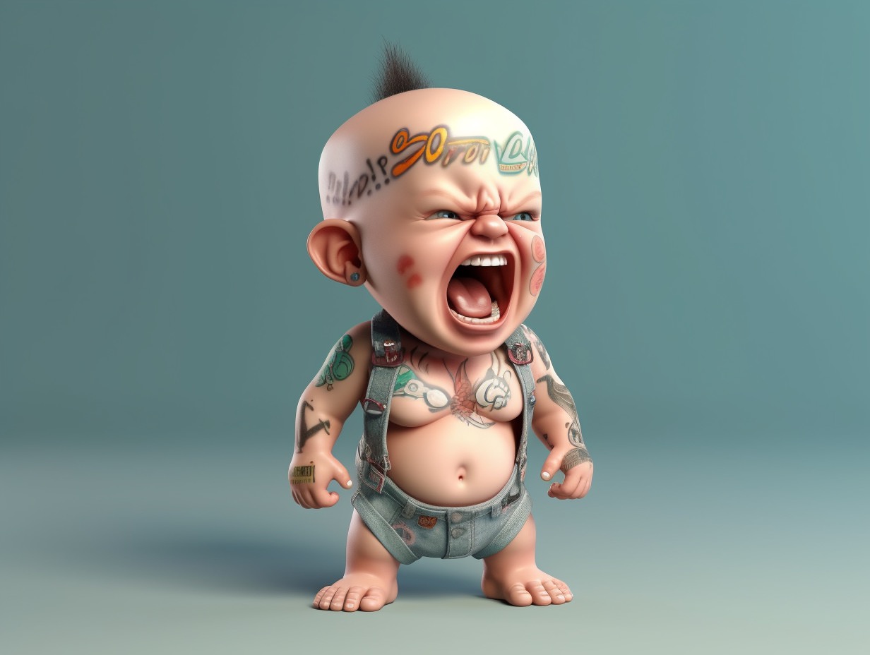  De Søde Unger Ai Stock Photo 